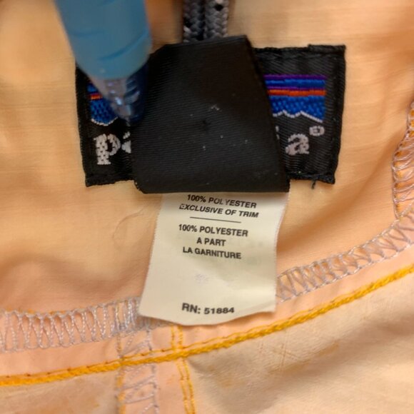VTG Patagonia Jacket Womens Large Yellow Pneumatic Pullover Sigma Kappa Sorority - Picture 15 of 16
